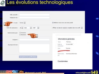 Mohamed Louadi, PhD mlouadi@louadi.com149
Les évolutions technologiques
 