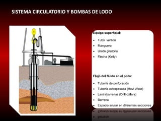 SISTEMA CIRCULATORIO Y BOMBAS DE LODO 
 