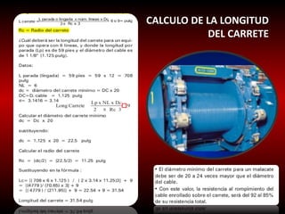 CALCULO DE LA LONGITUD 
DEL CARRETE 
 