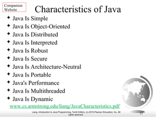 Introduction to computer programs and java | PPT