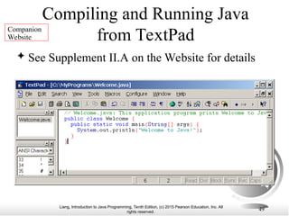 Introduction to computer programs and java | PPT