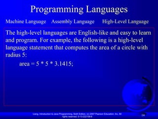 Introduction to Computers, Programs, and Java | PPT