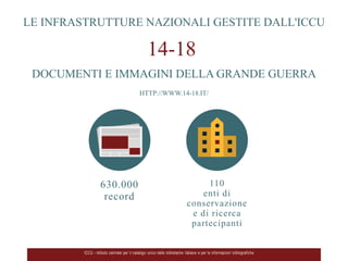 Una infrastruttura per l’accesso al patrimonio culturale: il Progetto del Portale delle biblioteche e degli istituti culturali italiani (Simonetta Buttò, MiBAC-ICCU)