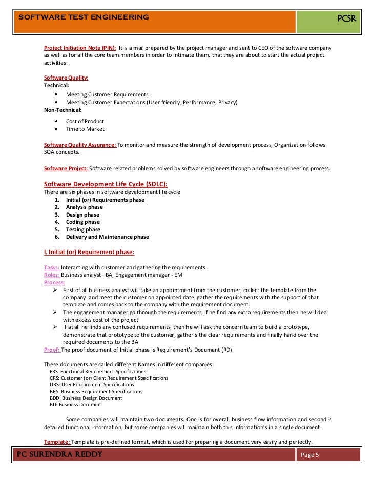 sample resume of manual tester software tester sample resumes