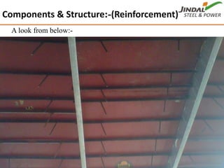 22
Components & Structure:-(Reinforcement)
A look from below:-
 
