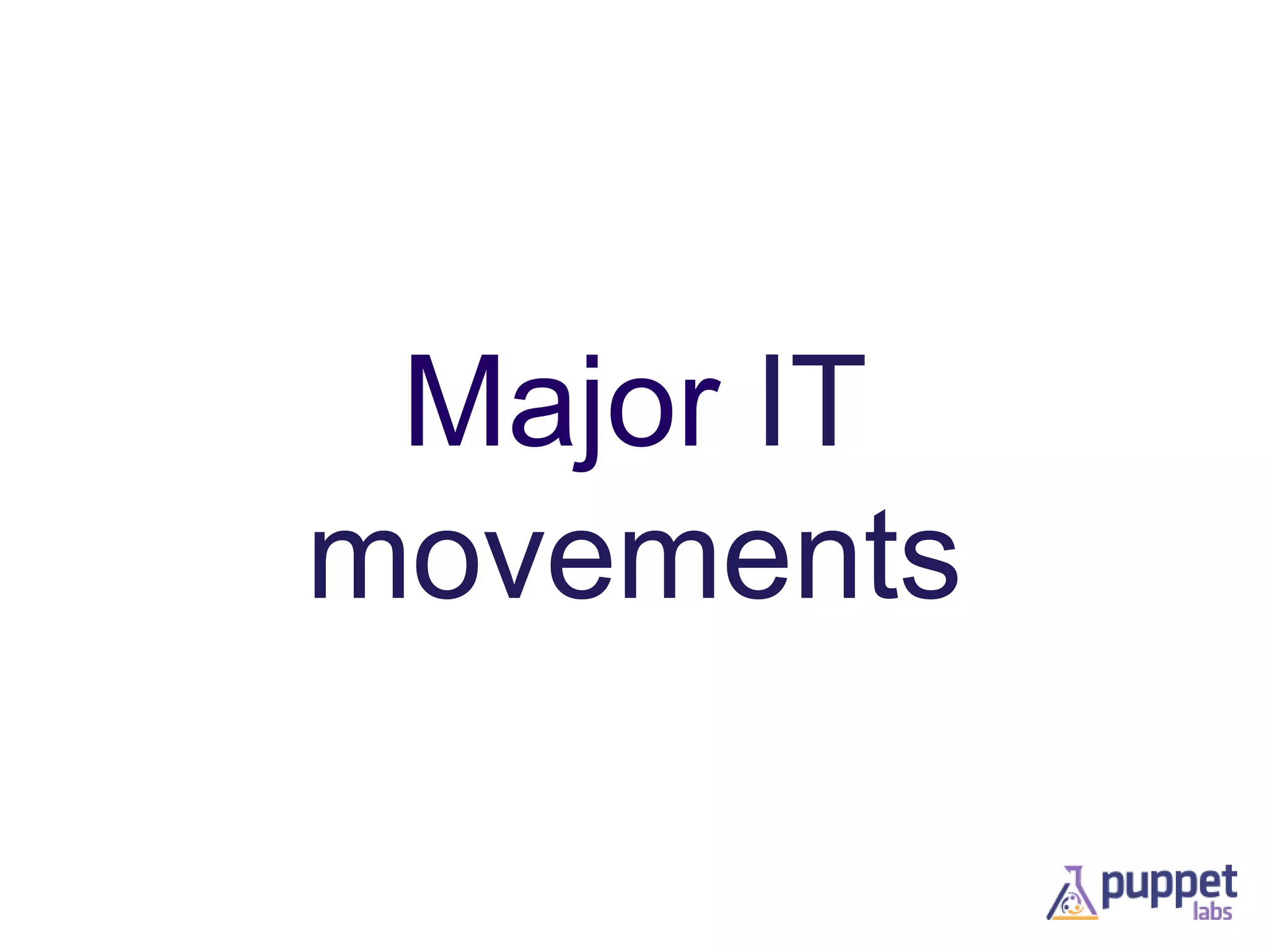 Major IT
movements

 