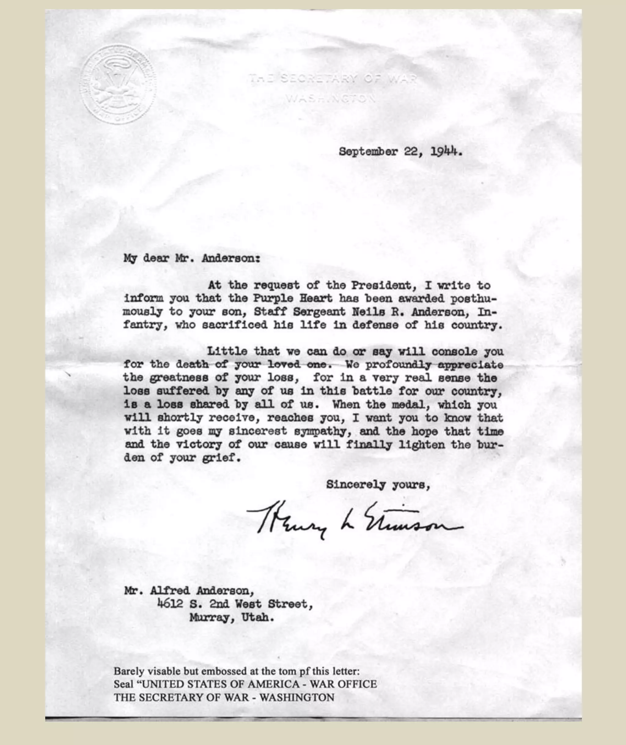 9th
Division St Lo, France July 24-25, 1944 & Breakout
THE STARS AND STRIPES (Oct. 9, '44)
THERE came then the briefest of rest periods (July 2 to 8); Moving south on July 9 found the 9th
Division back in action again. It was the St. Lo-Perriers offensive this time. All three regiments (60th
,47th
,
39th
) were in the line, repeating again the story of hedgerow hell, slow advances from one field to the next,
murderous casualties. Although this continued throughout the month, several days before the July 25
breakthrough the 9th cut the St. Lo-Perriers road. On July 25 the 9th
Division was one of the spearhead
divisions in the offensive, and by the end of the day the division was credited with the furthest advance of
any of the divisions in the "push."
https://www.youtube.com/watch?v=oLyCtKzAQr0
https://en.wikipedia.org/wiki/Operation_Cobra
Operation Cobra
Since D Day this is what U.S. planners were anxious to achieve. Getting beyond the Bobcage areas of
France into the more maneuverable area where tanks and heavy equipment could more efficiently
operate.
https://www.youtube.com/watch?v=oLyCtKzAQr0
 