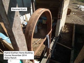 Rammed Earth
Hybrid Earthen Home Building
Course November 2014
Aloha Ranch
 