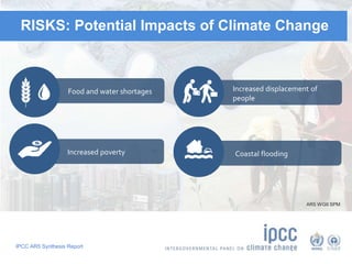 Ipcc Ar5 Risk Highlights of the IPCC Fifth Assessment Report | PPTX