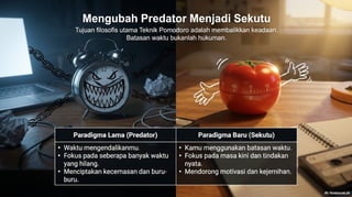 Mengenal Teknik Pomodoro Teknik Pomodoro diciptakan pada akhir tahun 1980-an oleh Francesco Cirillo