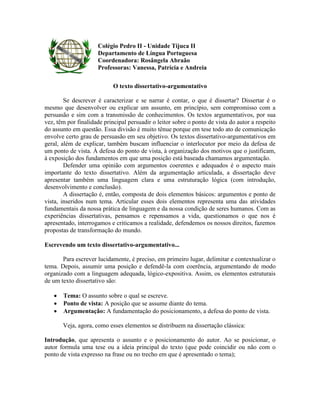 01 - Texto dissertativo argumentativo | PDF