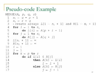 22
Pseudo-code Example
 