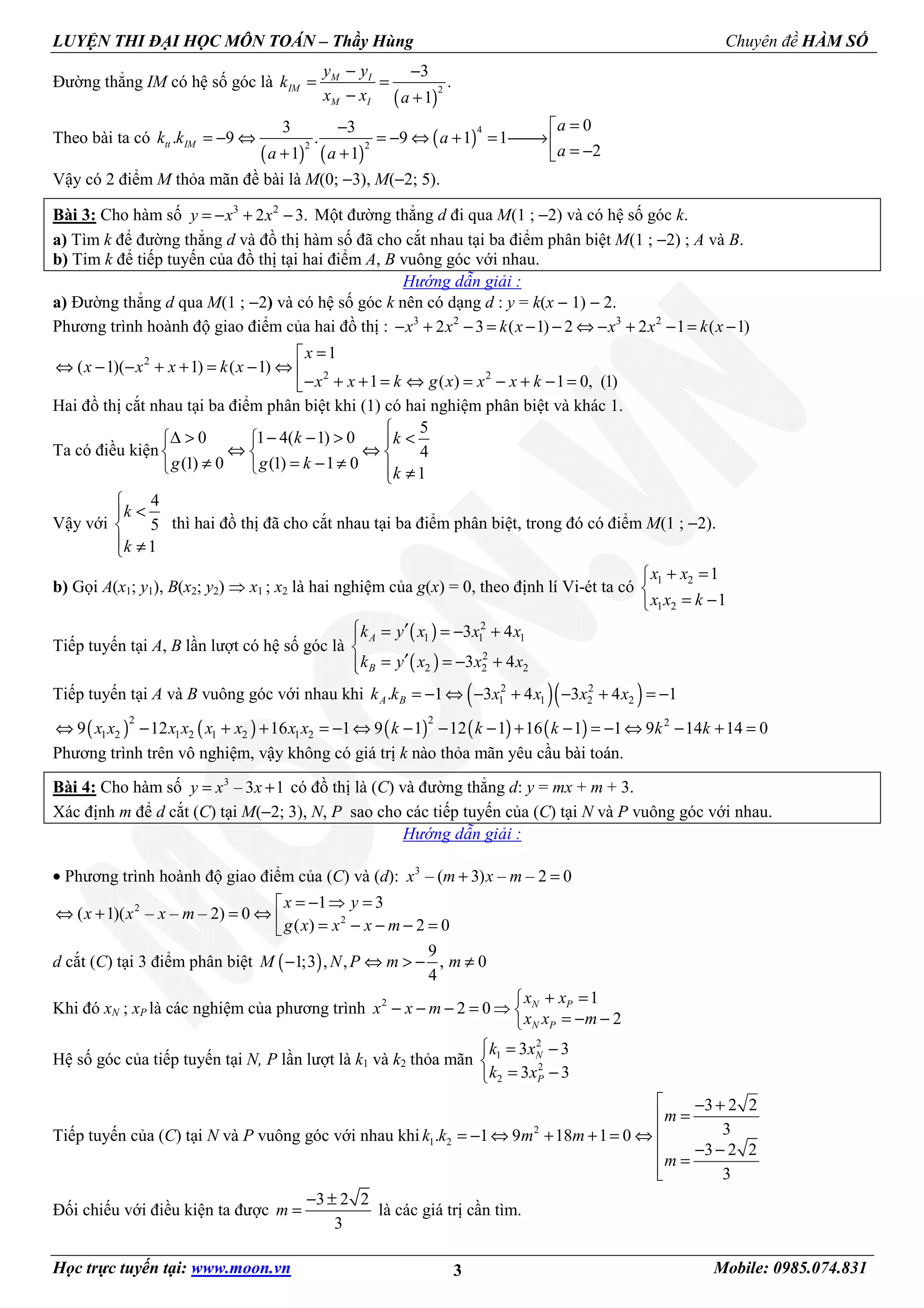 01 tiep tuyen cua do thi ham so p4_tlbg | PDF