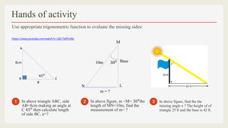 Trigonometric ratios | PPTX