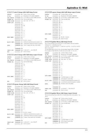 313
Apêndice C: Midi
 