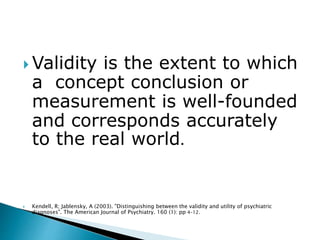 01 validity and its type | PPTX