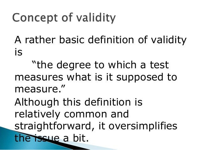 01 Validity And Its Type