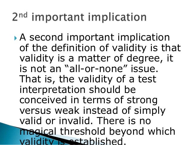 01 Validity And Its Type