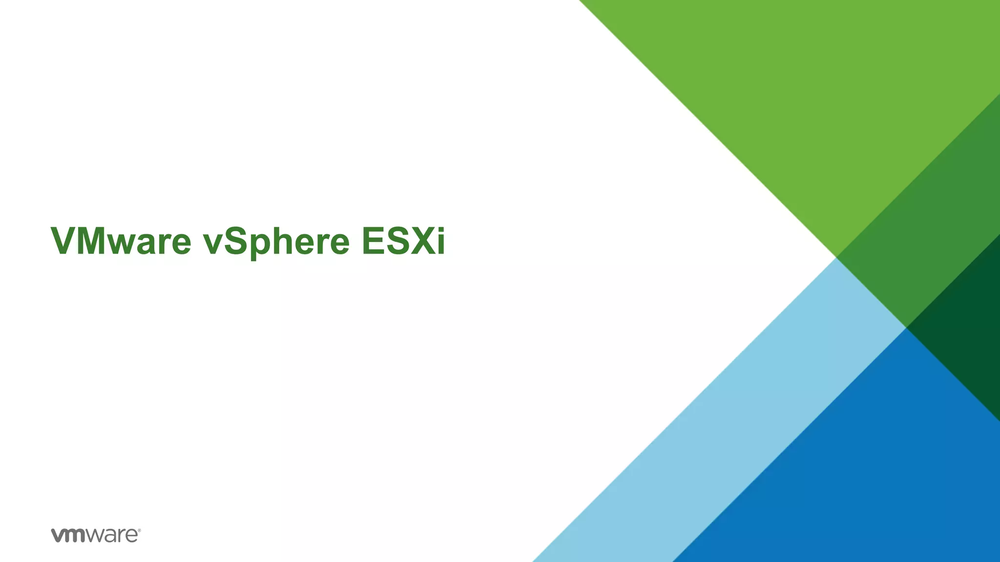 VMware vSphere ESXi
 