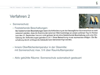 Intep – Integrale Planung GmbHIntep – Integrale Planung GmbH
Verfahren 2
> Sonnenschutz
› Feststehende Beschattungen:
› In...