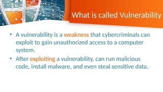 Vulnerability Assessment using Nessus Tool | PPTX