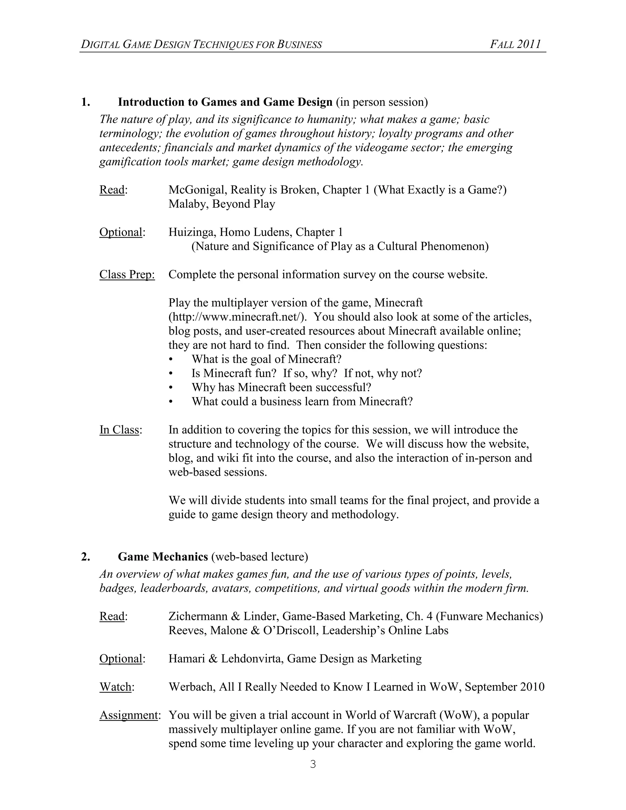 UPenn Wharton Gamification PDF Strategy Video Games Video Game Genres