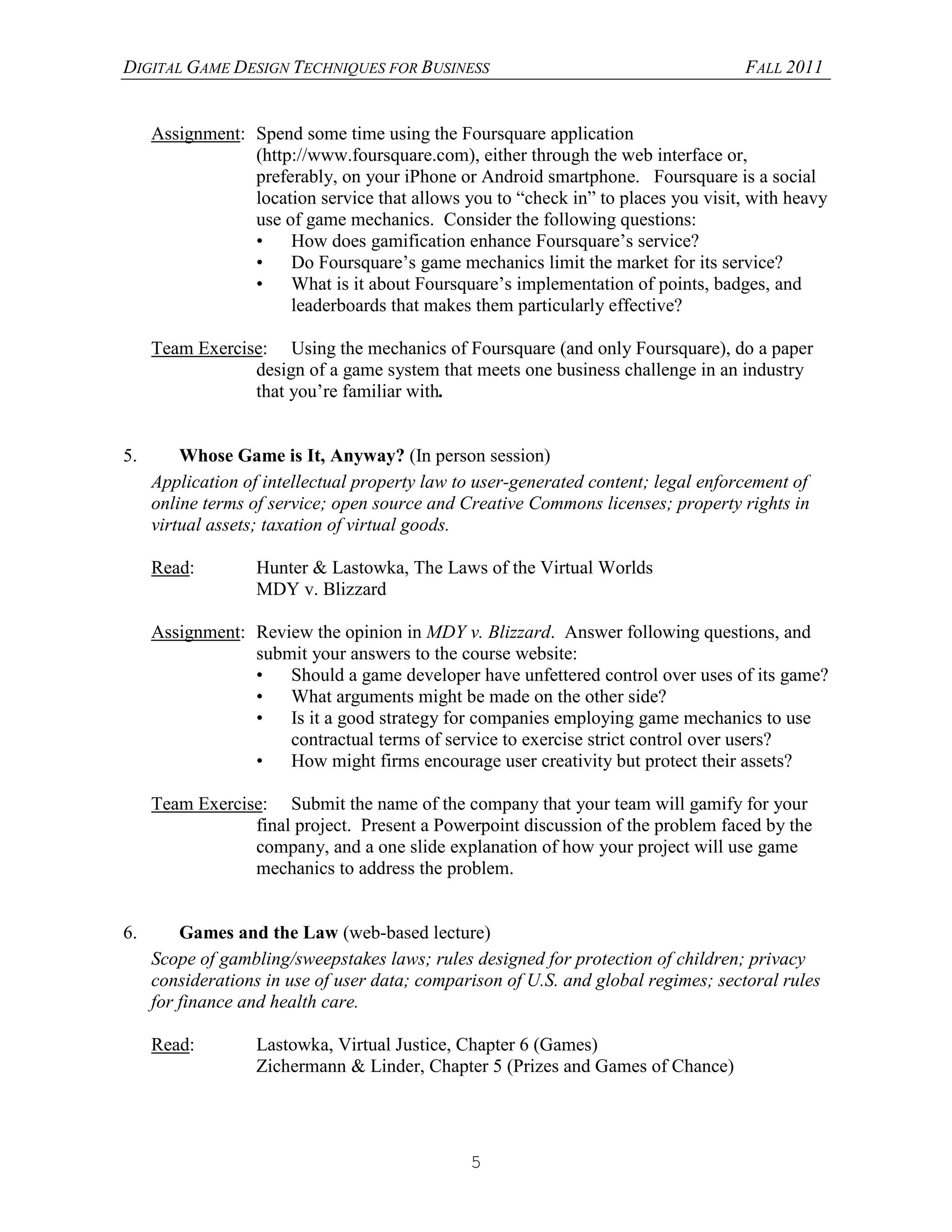 UPenn Wharton Gamification PDF Strategy Video Games Video Game Genres