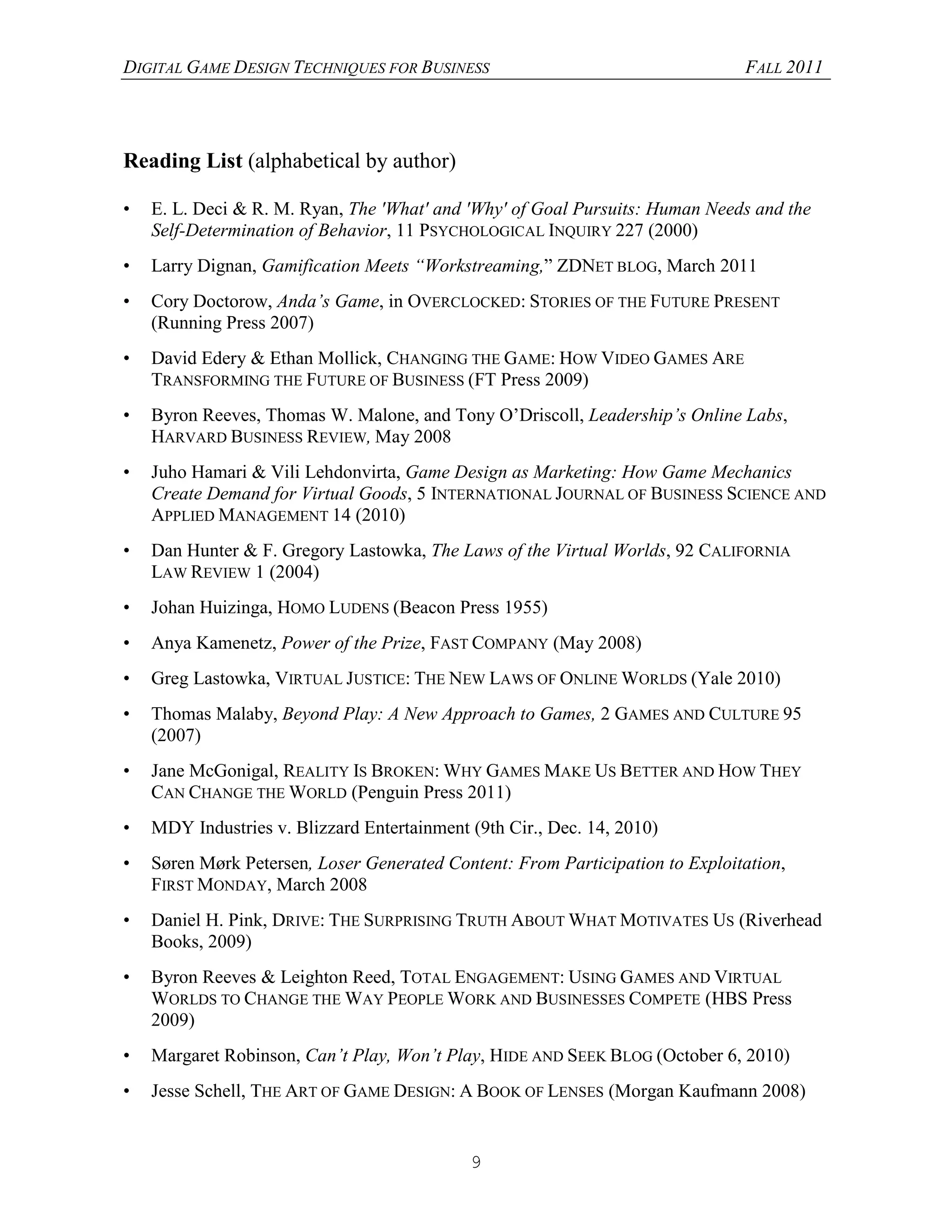 UPenn Wharton Gamification PDF Strategy Video Games Video Game Genres