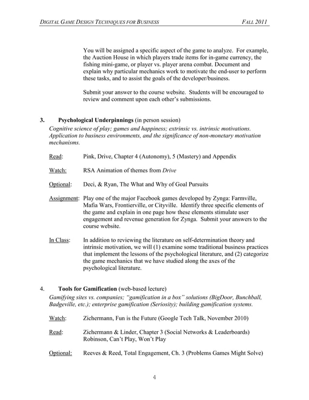 UPenn Wharton Gamification PDF Strategy Video Games Video Game Genres