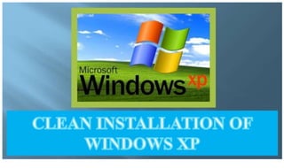 How to Reformat Computer Windows XP - Clean Installation of Windows XP