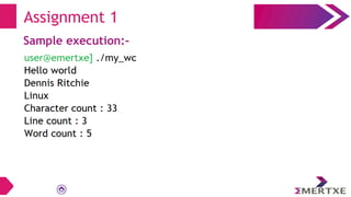 Assignment 1
Sample execution:-
 