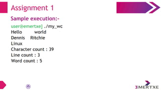 Assignment 1
Sample execution:-
 