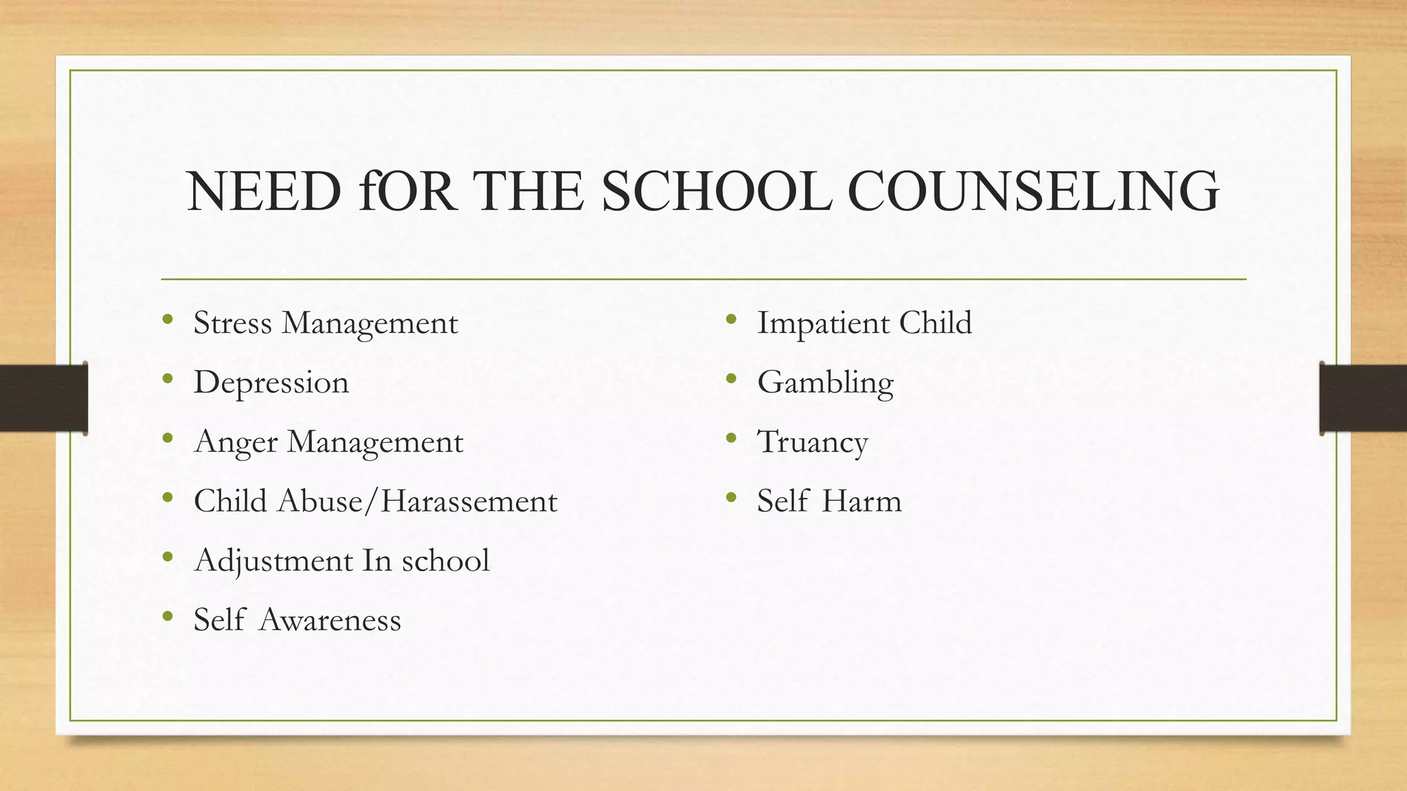 ROLE OF COUNSELING IN EDUCATION | PPTX