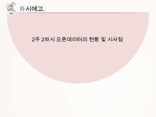 차시예고.

2주 2차시 오픈데이터의 현황 및 시사점

 