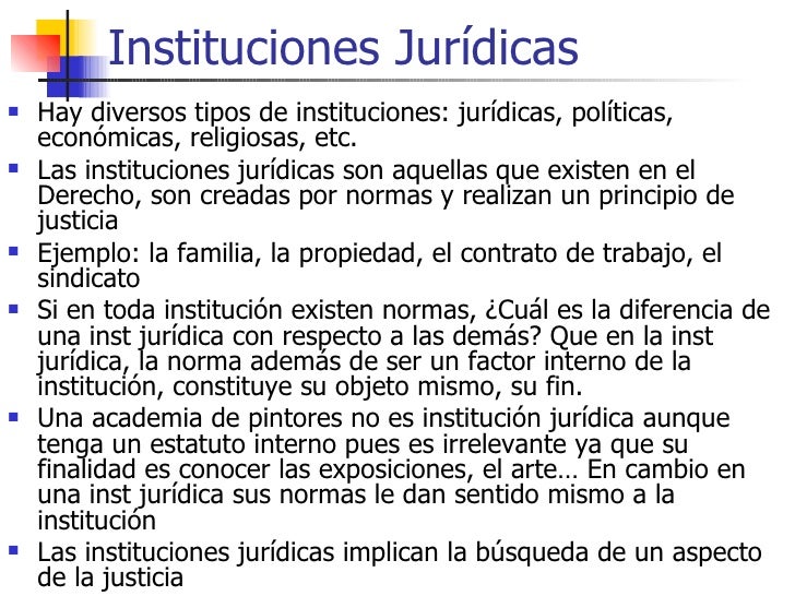 Resultado de imagen para instituciones juridicas