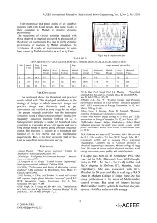 A Single Phase Induction Generator As Wind Generator – A New Concept ...