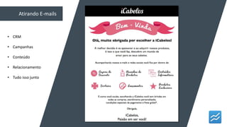 Atirando E-mails
• CRM
• Campanhas
• Conteúdo
• Relacionamento
• Tudo isso junto
 