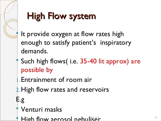 flow l/min air toxicity oxygen therapy and