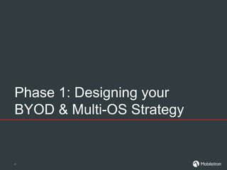 Phase 1: Designing your
BYOD & Multi-OS Strategy
6
 
