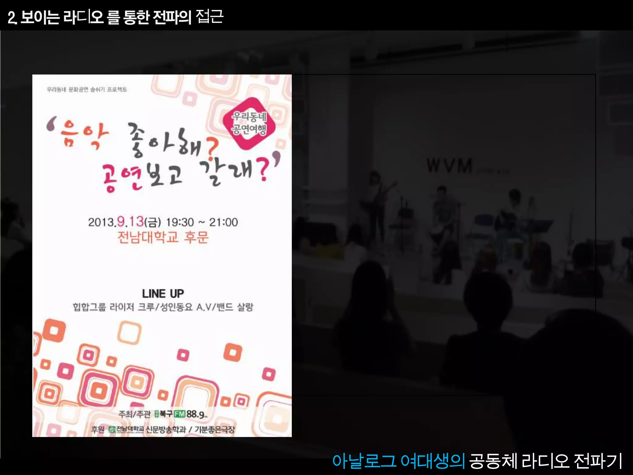 [2013 Changeon@Movement]_아날로그 여대생의 공동체 라디오 음악전파기_문미향