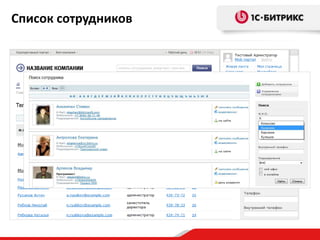 Список сотрудников

 