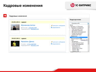 Кадровые изменения

 