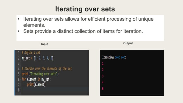 examples of iterators in python for university level | PPT