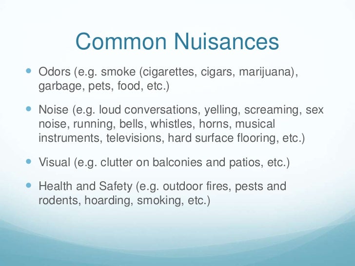 Dealing With Nuisance Violations