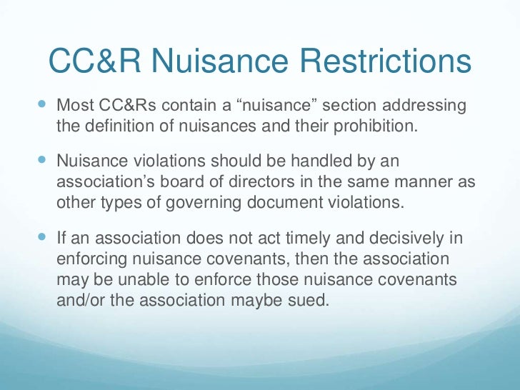Dealing With Nuisance Violations