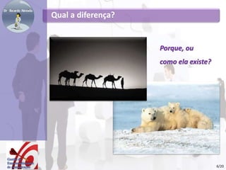 Qual a diferença?
Porque, ou
como ela existe?
6/20
 