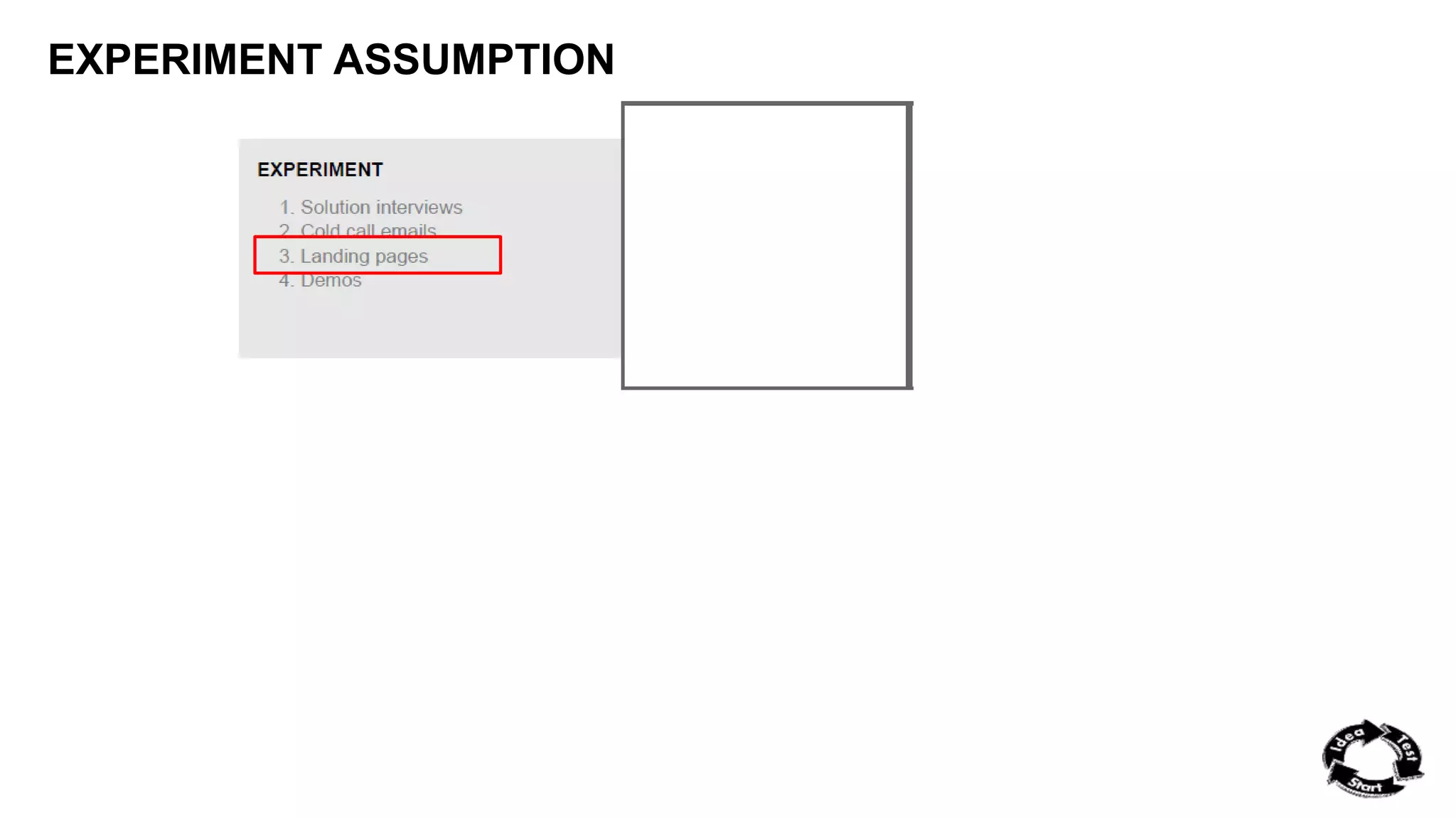 EXPERIMENT ASSUMPTION 
 