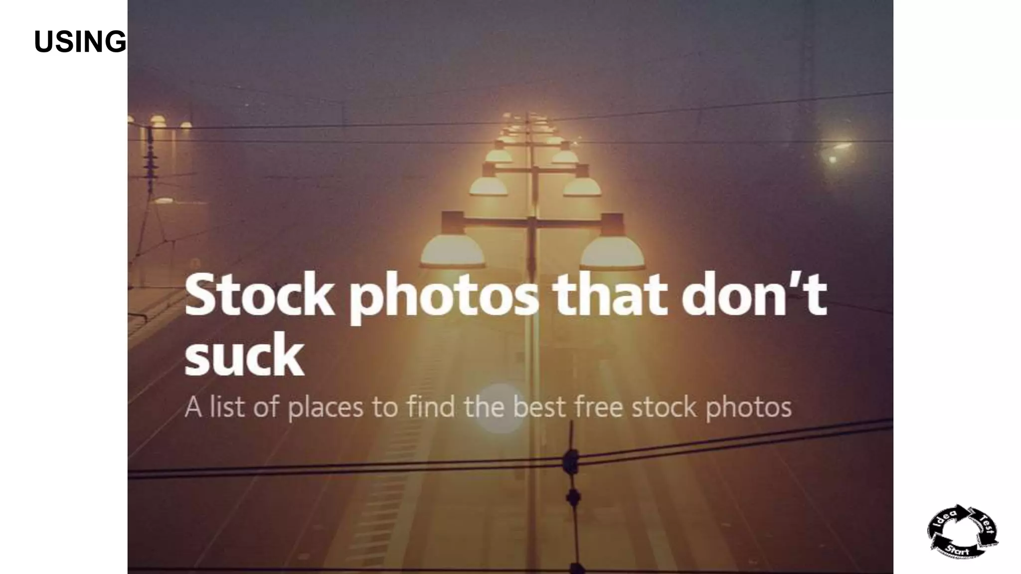 USING LANDING PAGES TO PRE-SELL 
 