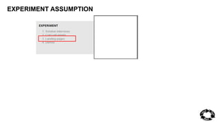 EXPERIMENT ASSUMPTION 
 