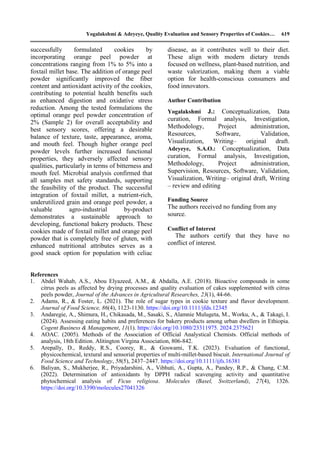 Quality Evaluation and Sensory Properties of Cookies Prepared from ...
